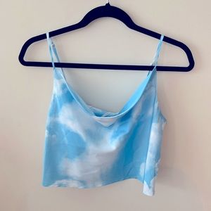 Satin Cloud Tank/Crop Top
